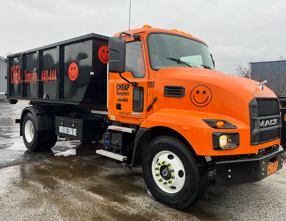cheap-dumpsters-erie-truck